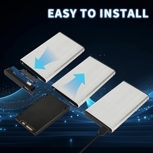 Caja externa para disco duro 2.5" USB 3.0 a SATA III aluminio miniatura 6