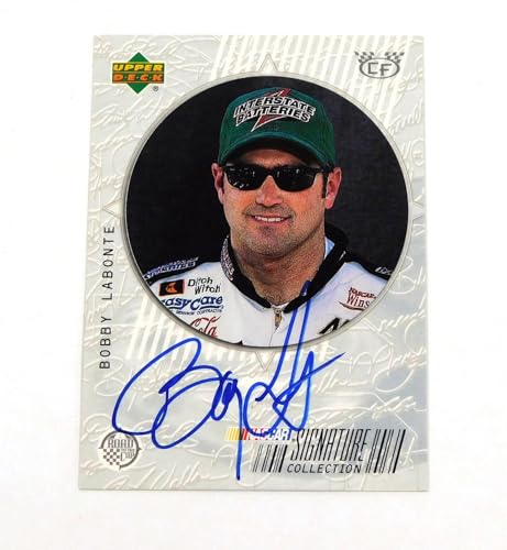 1999 Upper Deck Road to the Cup Bobby Labonte #BL Checkered Flag On Card Auto - Autographed NASCAR Cards