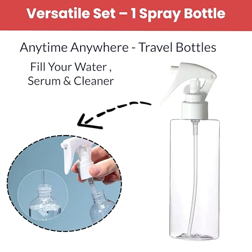 Image of Temperia Empty Water Spray Bottle - Salon Hair Water Sprayer Bottle for Mist - 1pcs (Random Colours)