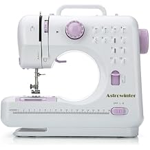 Mini Sewing Machine for Beginner by Astrowinter - Small Electric Sewing Machines with 2 Speed 12 Built-in Stitch Patterns AW-054-A10