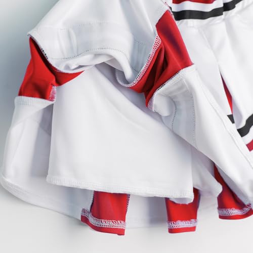 Image of LOLANTA Cheerleader Costume for Girls Halloween Cheer Uniform Outfit