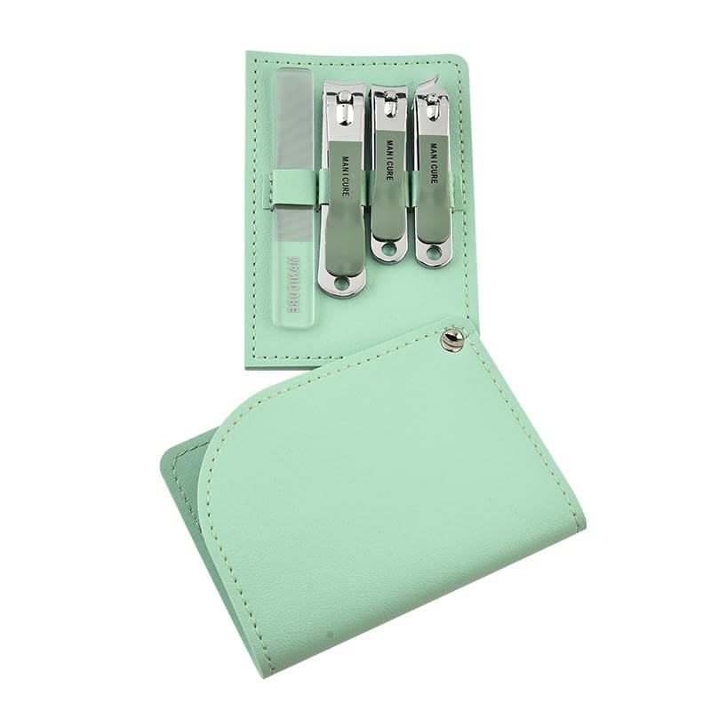 Conjunto de 4 cortadores de unhas com lixa de unha, kit de manicure e cortador de unha