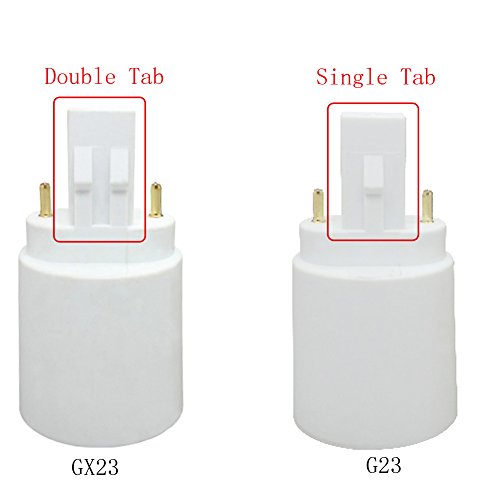 G23 to E27/E26 2-Pin Light Sockets Adapter, Light Bulb Socket, Bulb Base Adapter, Converts LED Light Holder Lamp Adapter Socket Changer (Pack of 1) - Thumbnail 5