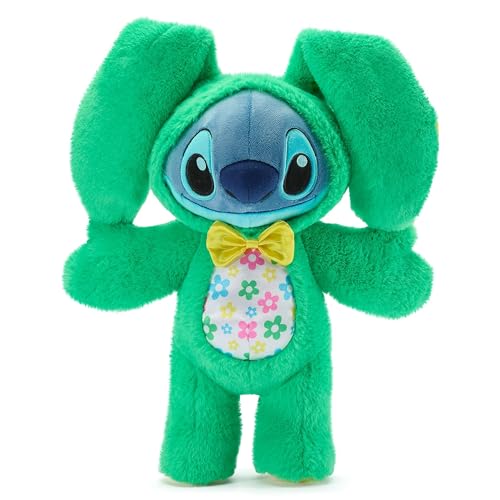 Disney Store Oficial, Lilo y Stitch, Stitch, Pascua, Peluche Mediano, 37 cm, Peluche de Conejito