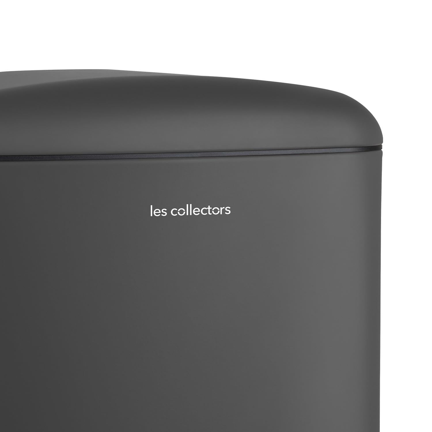 Les Collectors, Cubo de Cocina a Pedal Nº831, Acero Inoxidable, Capacidad 40L, Compatible con Bolsas de 50L, Compacto, Cierre silencioso, Cubo Interior extraíble, Acabado Mate, Gris Antracita