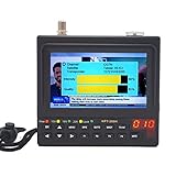 Función de búsqueda por satélite predeterminada, la máquina soporta la visualización simultánea de imágenes y señales de TV HD gratuitas; la señal de depuración muestra la fuerza/calidad de la señal a través de INFO, y tiene una función de alarma, cuanto más fuerte sea la señal, más apretado será el sonido de la alarma.
