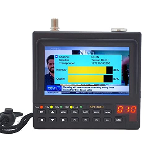 Toztvxu Dvb-S2 Satellitefinder Full Hd Digital Satellite Tv Receiver Finder Meter Mpeg-4 Modulator Dvb-S Satellite Finder #TOP2