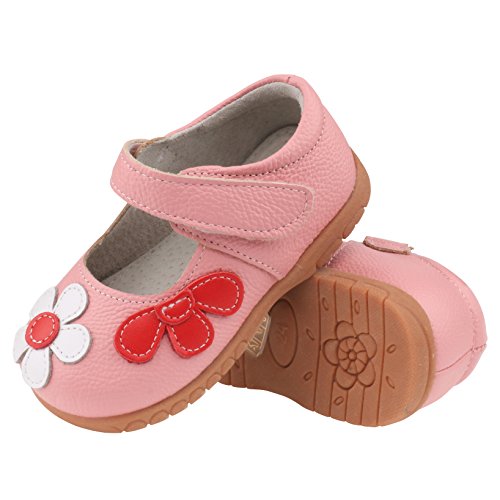Femizee Fashion Leather Flats Shoes Mary Jane Shoes For Toddler Girls,Pink,1529 Cn22 #TOP4
