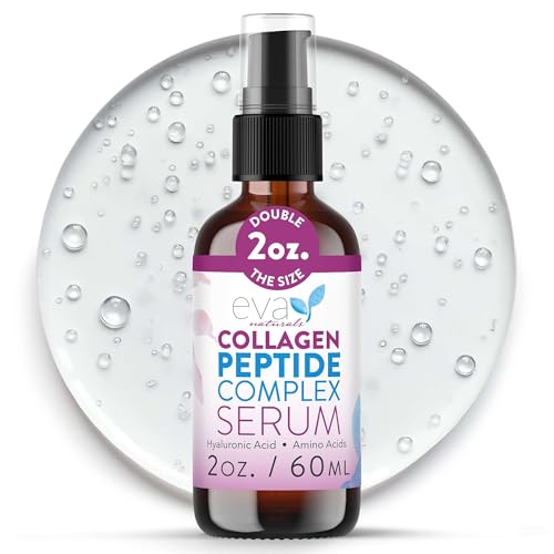 Eva Naturals Peptide Serum for Face – Collagen Boosting Anti-Agin...