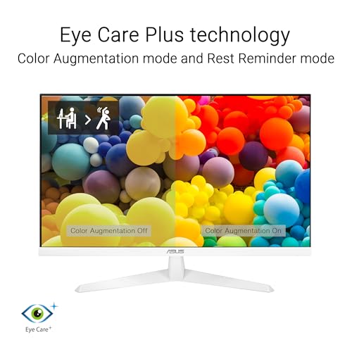 Image of ASUS VY249HGR-W 24 Inch 1080P FHD IPS 120Hz Gaming Monitor, HDMI, VGA, Tilt