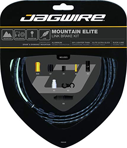 Jagwire Mountain Elite Link Brake Cable Kit, Tubing, Adult Unisex, Black