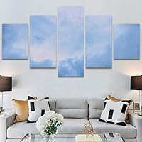 SIGNWIN 5 Panel Canvas Wall Art Abstract Colorful Decorative Elements Modern Artwork for Home Decorations Ready to Hang - 60