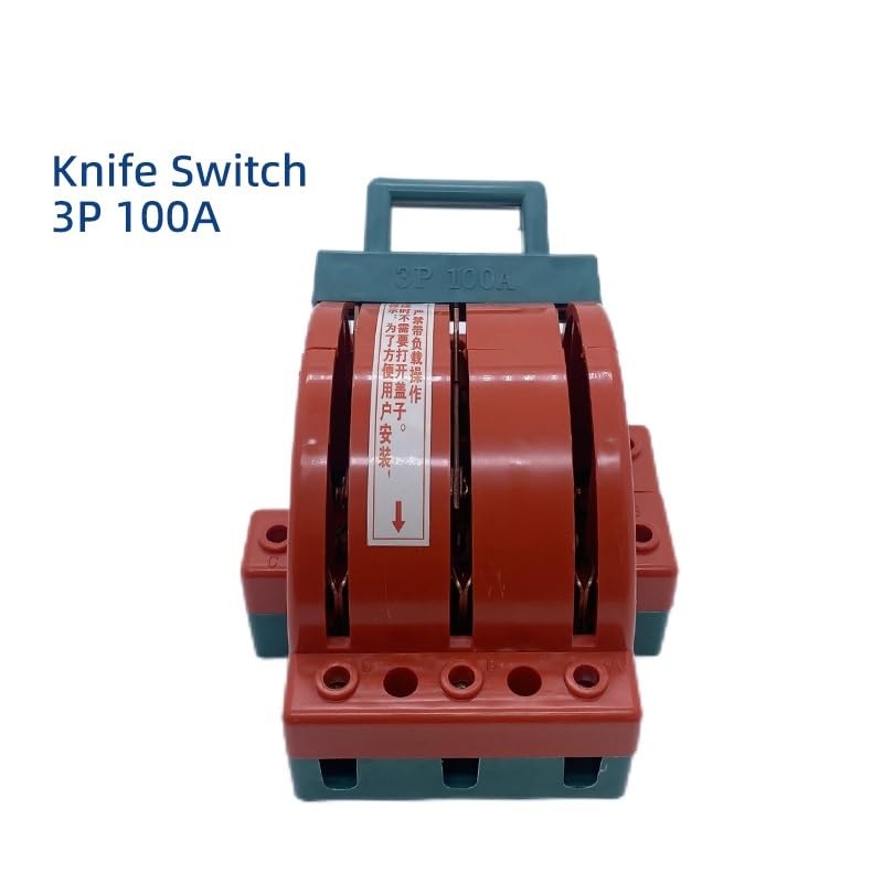 3P 100A Knife Switch Power Supply Rotary Toggle Double Throw Two-w