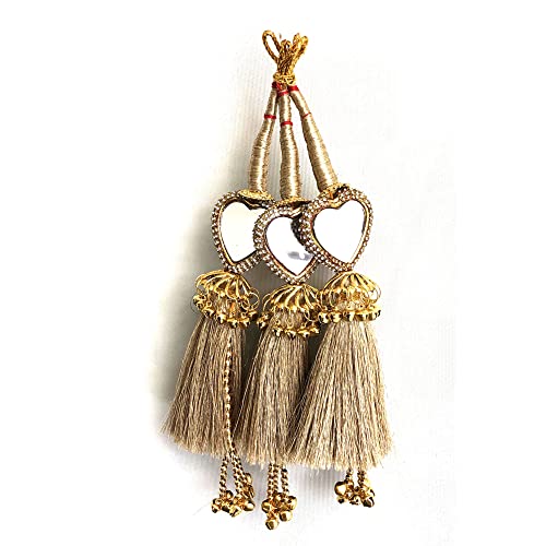 Mirror Design Paranda Parandi Braid Tassles Hair Accessory (Golden) pranda prandi Braid Extension (Gold)_Products_Newp6