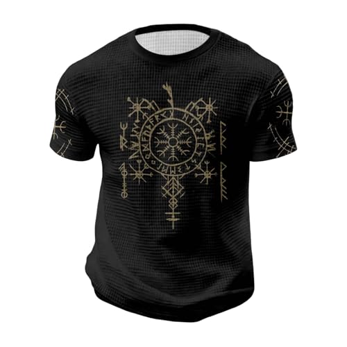Genérico Camiseta de Tigre ImpresióN 3D de Animales Manga Corta Camisetas con Gráficos de Tigre Camiseta de Gatos Tops de Verano Wolf 3D Estampado Cuello Redondo Ropa Casual