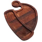 Design unique : ce bol en forme de sapin de noël est original et amusant, et apportera une touche de gaieté à votre quotidien. plateau de service en bois, plateau de réception