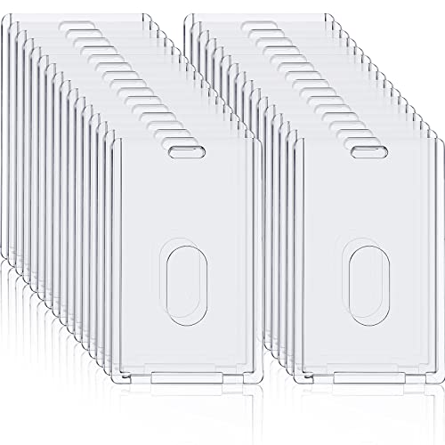 Porte-cartes en acrylique transparent en plastique rigide pour badge d'identité et bureau