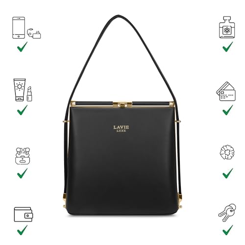 Image of Lavie Luxe Women's Glare25 Frame Satchel Handbag | Satchel Bag For Work | Ladies Purse | Stylish Shoulder Bag | Gift For Women