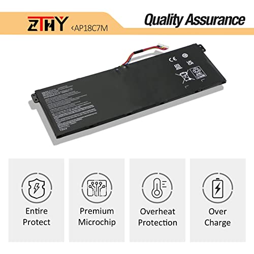 AP18C7M AP18C7K Battery for Acer Swift 3 SF313-52 SF313-52G SF313-53 SF313-53G SF316-51 5 SF514-54T SF514-54GT SF514-55T SF514-55GT Spin 5 SP513-54N SP513-55N ConceptD 3 CN315-72 CC315-72P 55.9Wh by ZTHY - Image 5