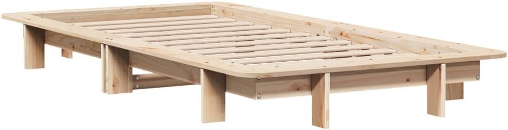Top view of the bed frame without a mattress