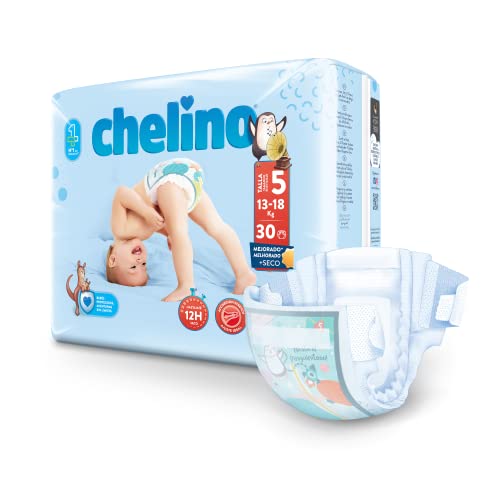 Chelino Pañales infantiles Talla 5 (13-18kg), 30 Unidades ( Paquete de 1) - Imagen 3