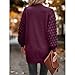 Open Front Cardigans for Women Casual V Neck Long Sleeve Sweater Tops Fashion Solid Color Coat Outwear with Pocket (Large,Purple)