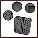 HEROFFIX Anti-Slip Clutch Brake Pedal Cover Car Pedal Cover Fit for Mazda B2600 - Pack of 1 Black Vehicle Components Replace Parts
