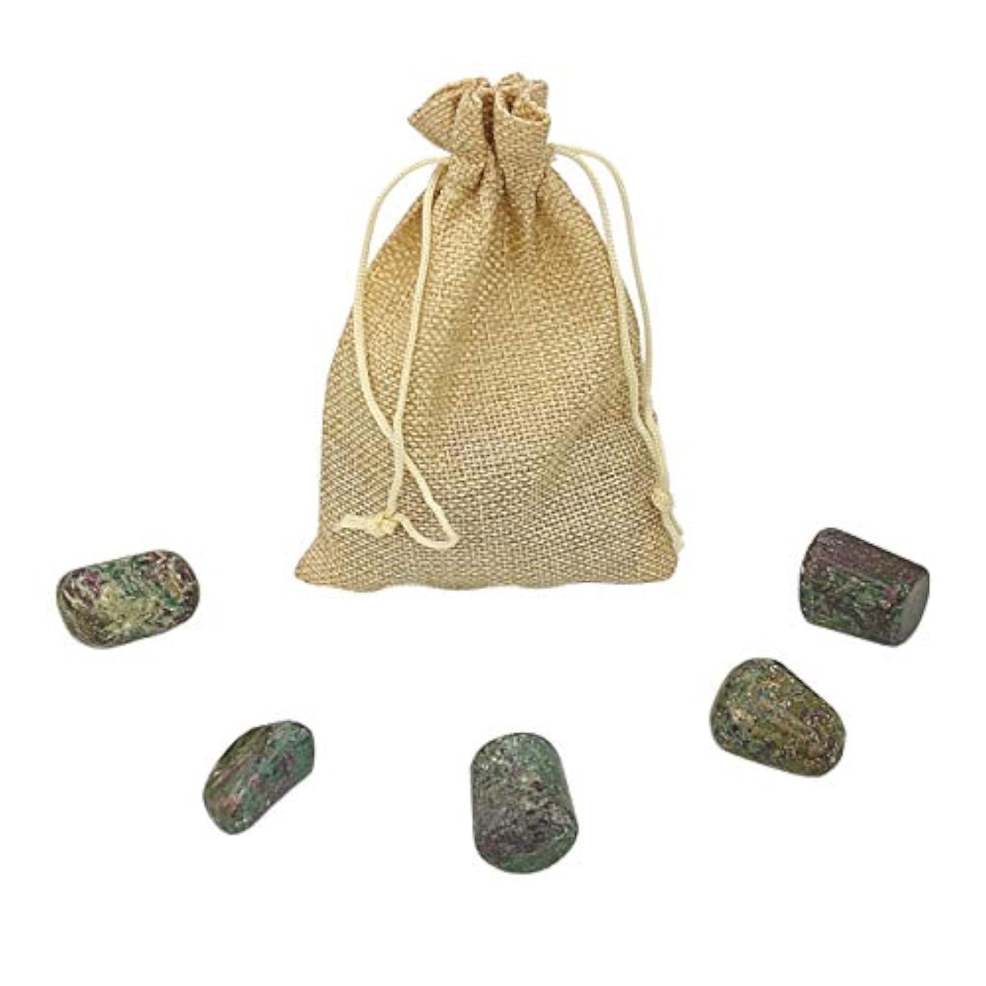 Ruby Zoisite Tumbled Stones for Vastu & Reiki Healing