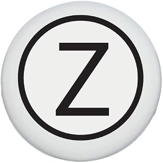Vintage Typewriter Letter Drawer Knob Pulls, Ceramic Dresser Knobs for Antique Cabinets and Furniture (Letter Z)