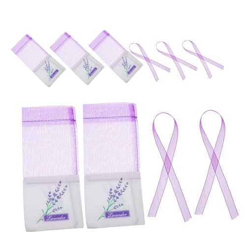 PATKAW 1 Juego Bolsita Lavanda Pantallas De Iluminación Mini Botellas De Vino Bolsitas De Guardarropa Pantallas Desmontables Titular De La Pantalla De La Lámpara Paño Púrpura 5 Piezas