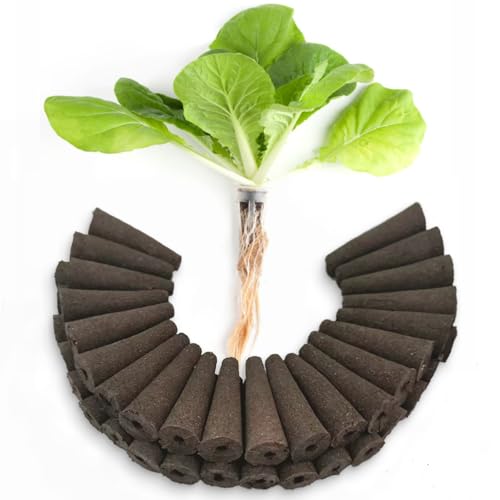 SIULMKOT 60 Pack Pods Replacement Hydroponic Grow Sponges Rapid Rooting Seed Starter Sponges Compatible with Aerogarden IDOO Models & Indoor Hydroponic Systems