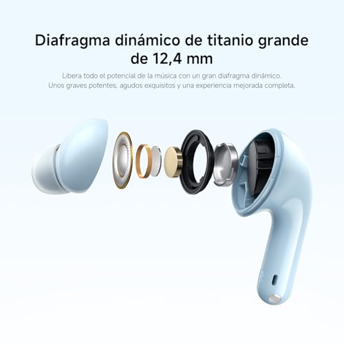 XIAOMI Redmi Buds 6 Lite - Auriculares inalámbricos, cancelación de Ruido, Ligeros, hasta 36 Horas de autonomía, Bluetooth 5.3, Negro (Versión ES) 4 Xiaomi Redmi Buds 6 Lite - Auriculares Inalámbricos, Cancelación De Ruido, Ligeros, Hasta 36 Horas De Autonomía, Bluetooth 5.3, Negro (Versión Es)