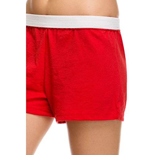 Original Soffe Cheer Shorts, Red, Adult X Large - Thumbnail 3