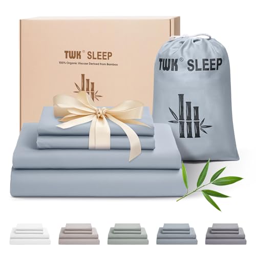 TWK Luxury Sheet Set, Genuine 100% Viscose Derived from