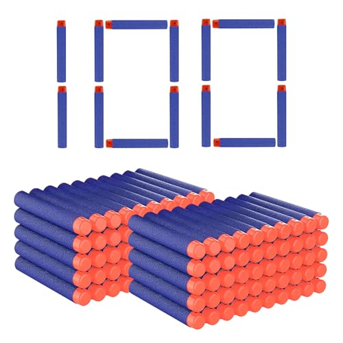 100 Pcs Dardos para Nerf, Munición de Espuma de Flechas de Repuesto para Nerf Elite 2.0 Lanzadores, Accesorios para Blaster, Regalo de Fiesta