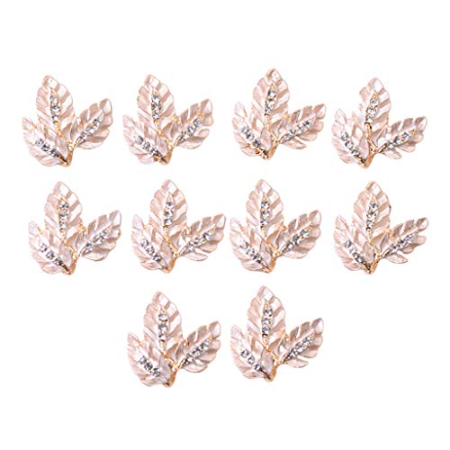 NC 10 Folhas de Strass Flatback para Fazer Joias com Botões DIY