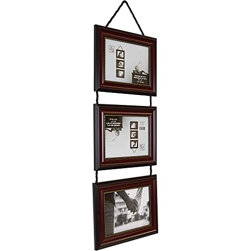 Kiera Grace Classic Traditional Lucy 3-Piece Vertical Hanging Picture Frame, 5" X 7", Dark Brown (Ph44047-1) #TOP3