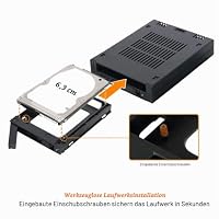 ICY DOCK Wechselrahmen für 2X 2,5 Zoll (6,4cm) SATA/SAS SSD/HDD ExpressCage MB742SP-B – Ansicht 4