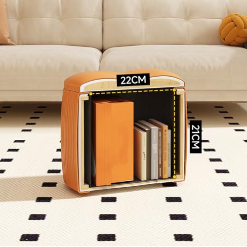 Pouf de rangement cube 30,5 cm en polyuréthane chic pour optimiser le salon