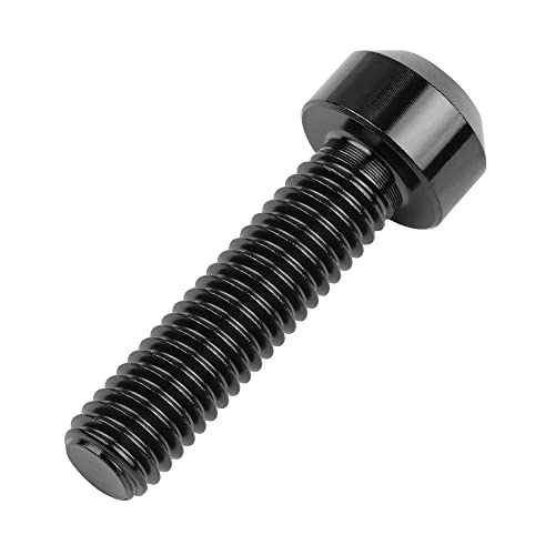Image of Titanium Torx Square Head M6 x 10 15 20 25 30 35 40 45 50 60 65 70 80mm Screw Pack of 5 (Black, M6x25mm)