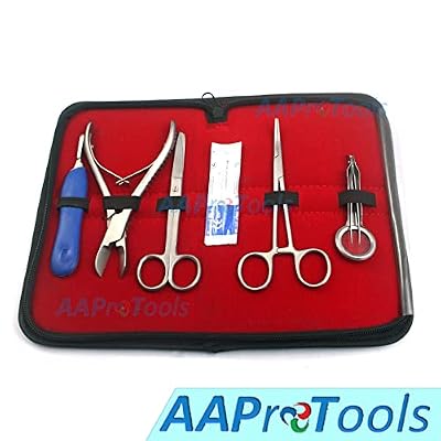 Coral Propagation Fragging Kit Set 6 Pcs Hard Soft Freshwater Reef Stainless Steel Tools Case CRL-0035