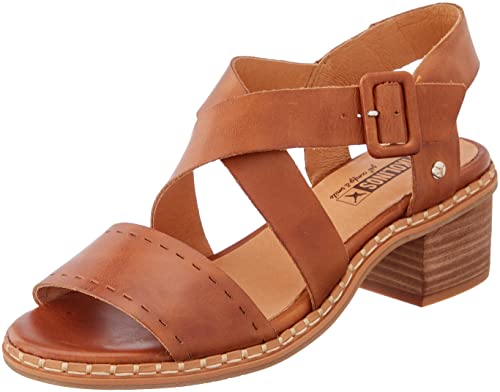 Pikolinos Leather Heeled Sandals Blanes W3H - Size 7.5-8 #TOP6