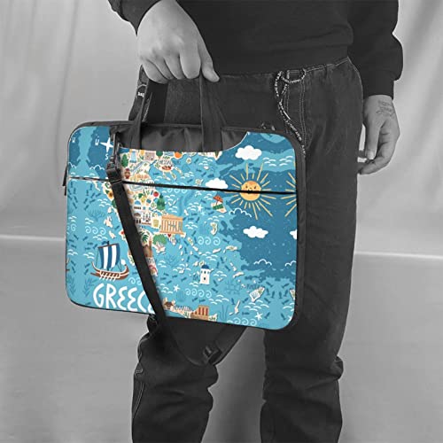 Bolso para portátil mapamundi Grecia 13-15.6 pulgadas miniatura 7