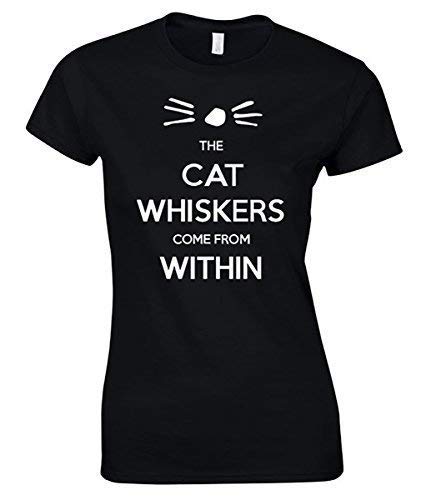 Naughtees Clothing - Dan and Phil The Cats Whiskers Come from Within XXL UK 12-14 Black Standard fit T-Shirt