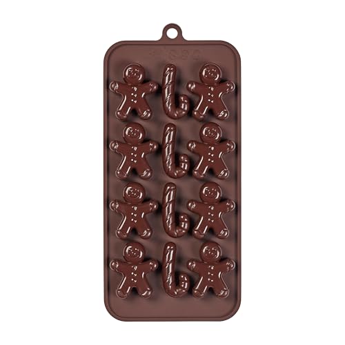 Tala Silicone Chocolate Moulds, Makes 24 Chocolates, Gingerbread Man Design, Non-Stick, Optimal for Homemade Gifting - Image 3