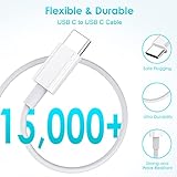 USB C Charger Cable,6FT/1.8M USBC to USBC Cable 100W 5A Type C Charger Fast Charging for iPhone 17 16 15 Pro Max Pro Plus,iPad Pro/Air/Mini,MacBook Air/Pro and More - Image 3