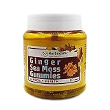HERBOGANIC Ginger Sea Moss Gummies - Herbal Support for Immune & Digestive Health - Plant-Powered, G