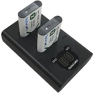 Dot.Foto NP-BX1, NPBX1 Premium 1240mAh Battery (2-pack) & BC-TRX type Fast USB LCD Dual Charger for Sony