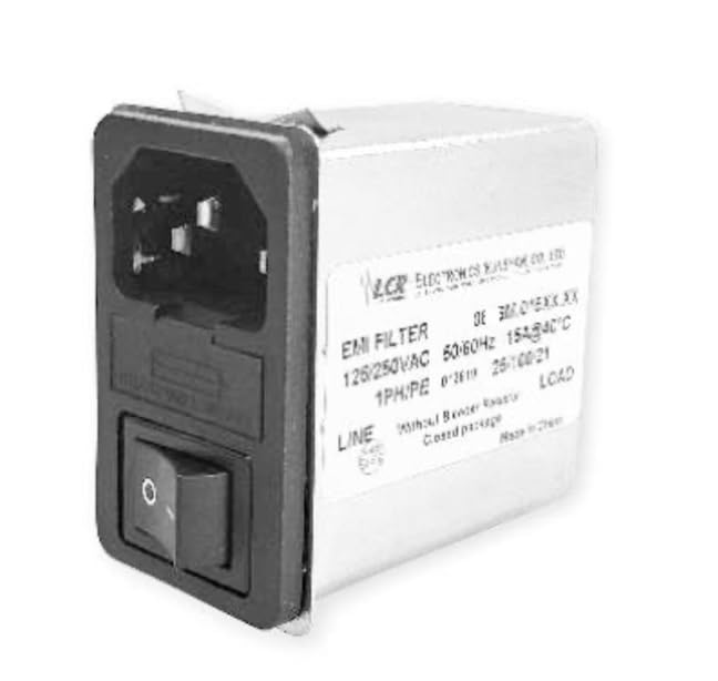 084S.01500.00, AC Power Entry Modules 15A 50/60Hz Snap-in