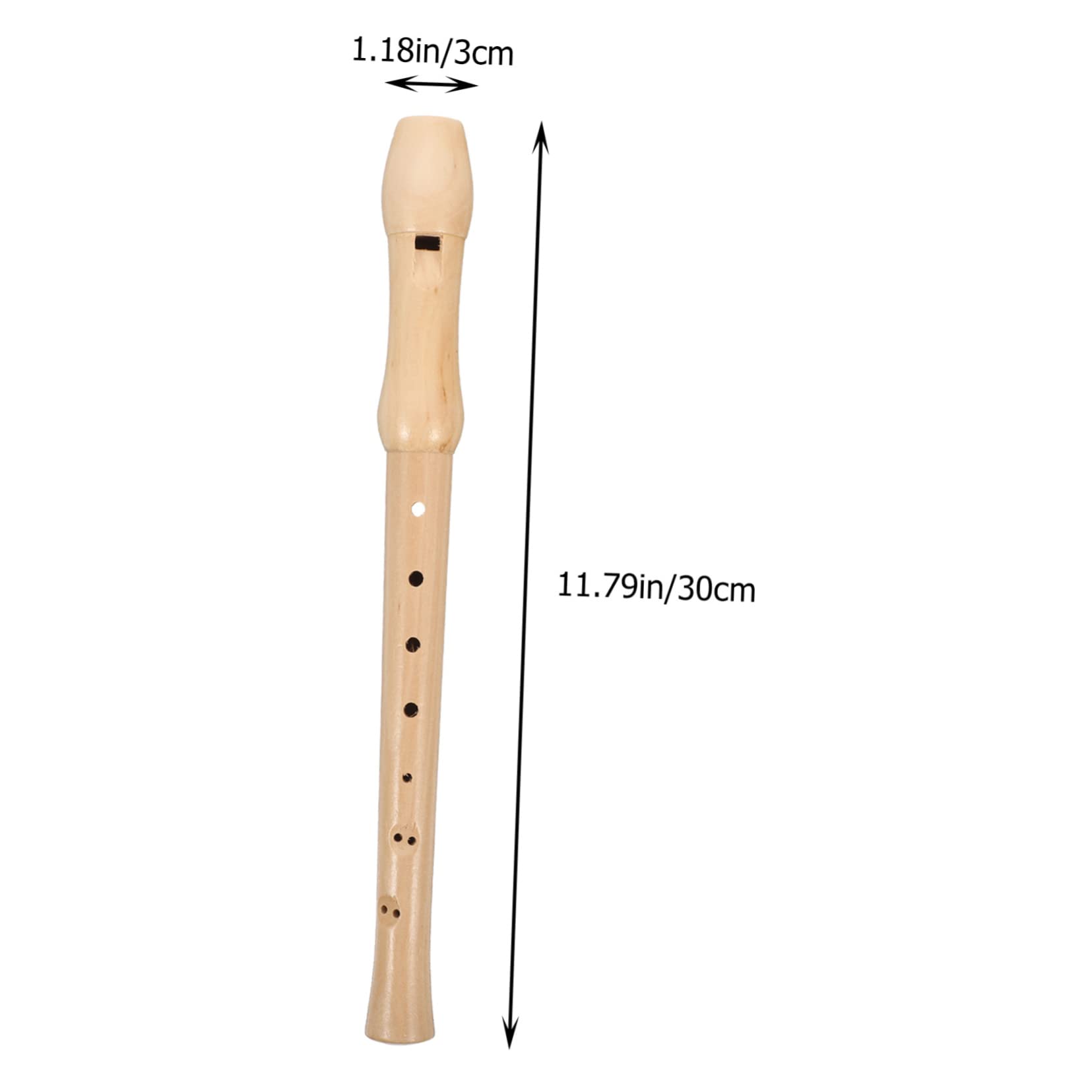 OFFSCH Soprano Recorder Wood 8 Hole Boys and Girls Clarinet Safe for Beginners Professional Practice Instrument